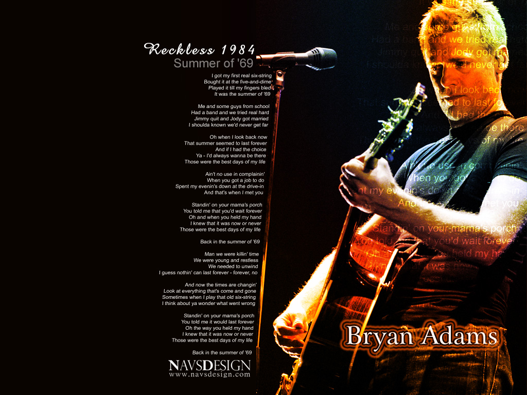 My Muzic My World Bryan Adams Wallpapers 